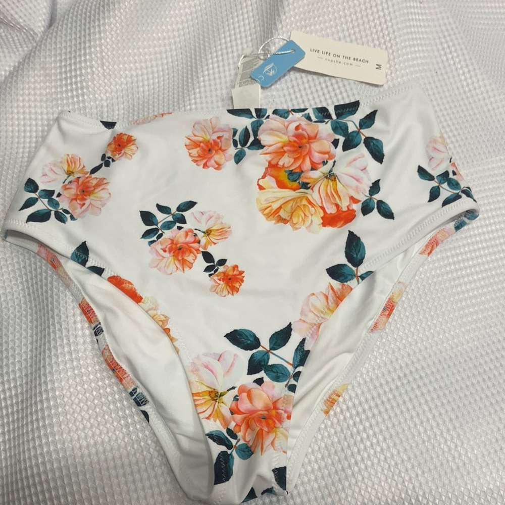 ZAFUL Women's Knotted Front Tankini Set High Waisted Bikini Scoop Neck Swimsuit
